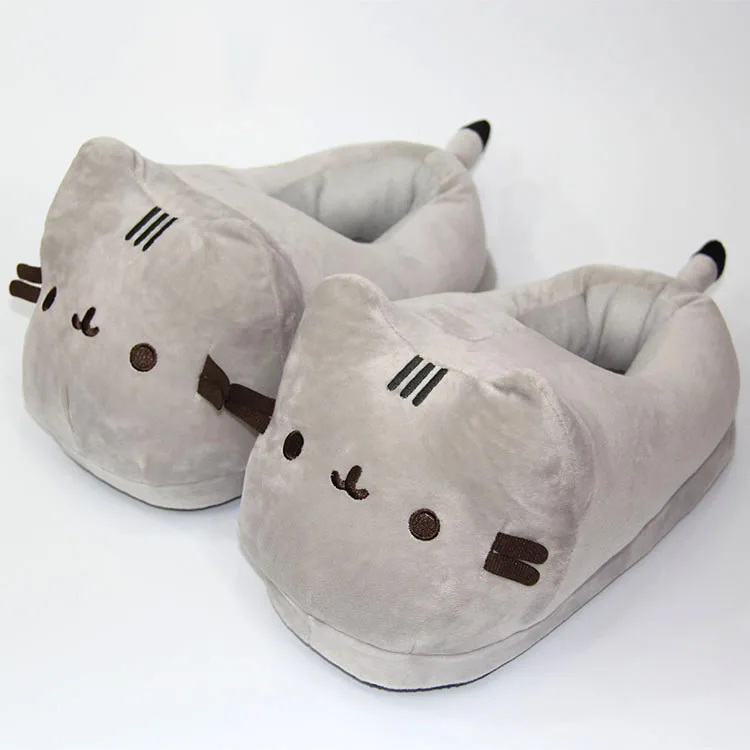 Grey Cat Slipper