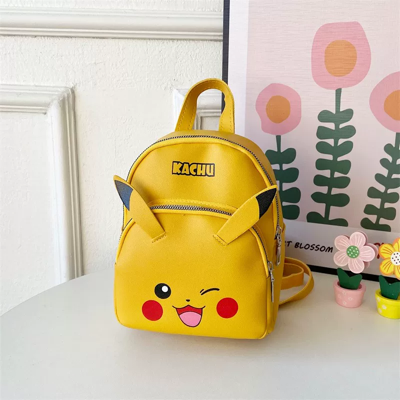 Leather Pikachu Backpack