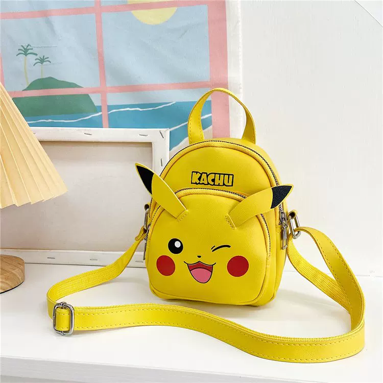 Leather Pikachu Shoulder Bag