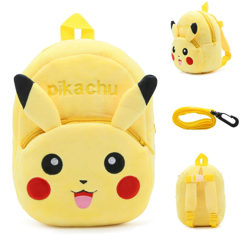 Little Kids Pikachu Backpack with front, side and rear views