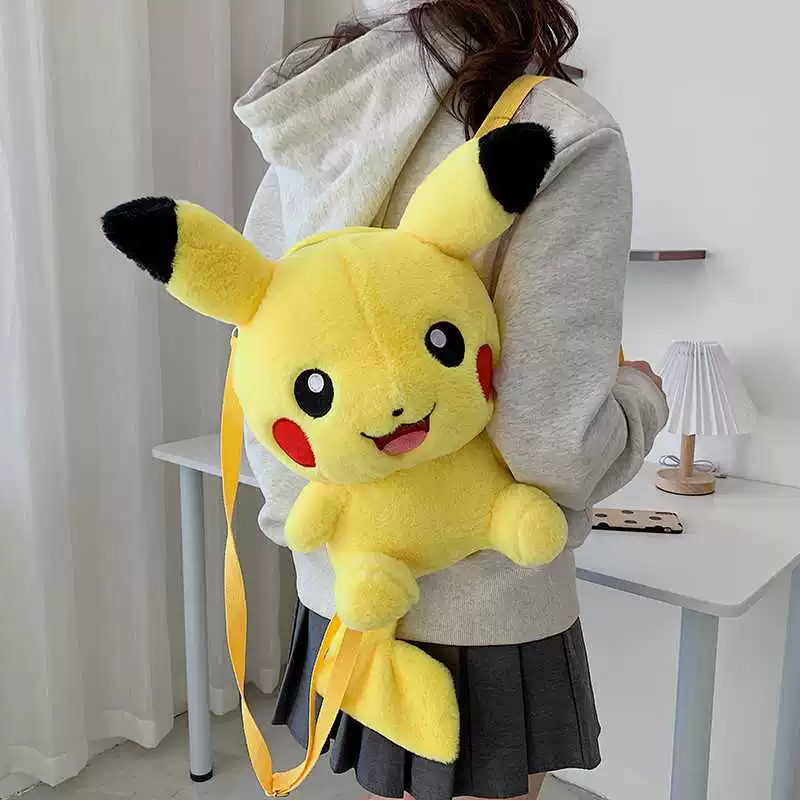Pikachu plush backpack