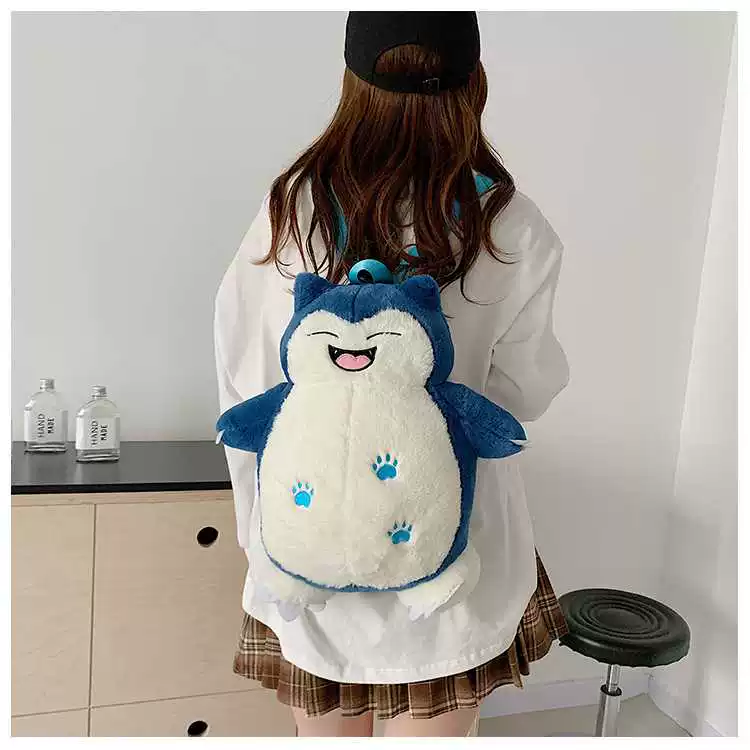Snorlax plush backpack