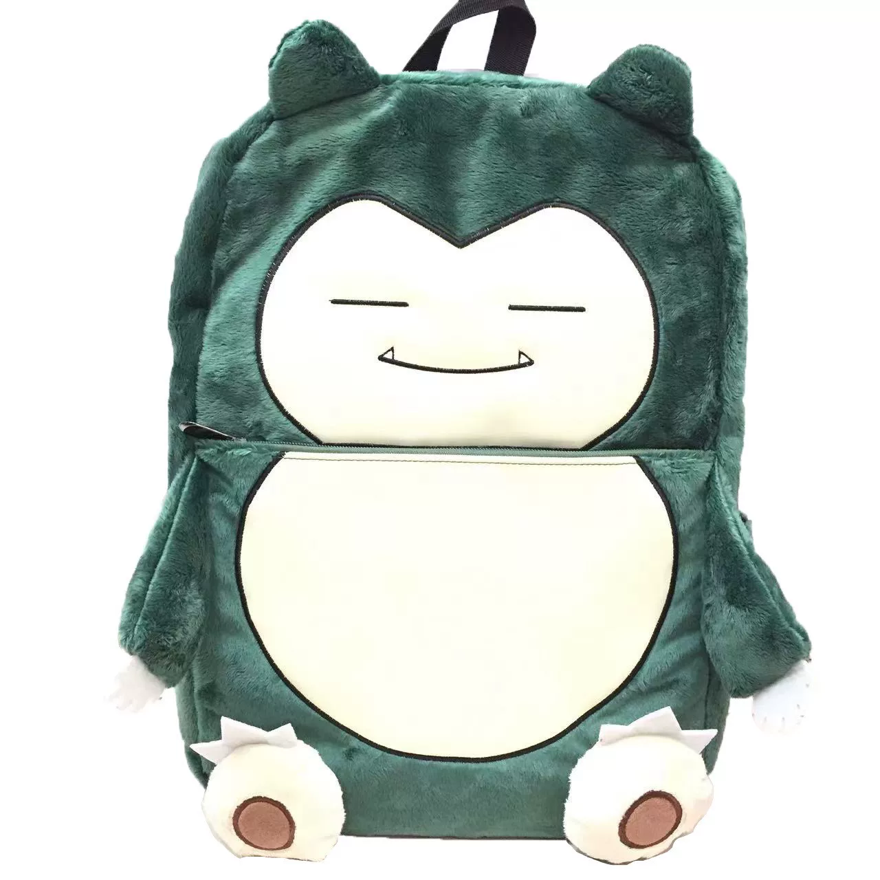 Smiling Snorlax Plush Backpack