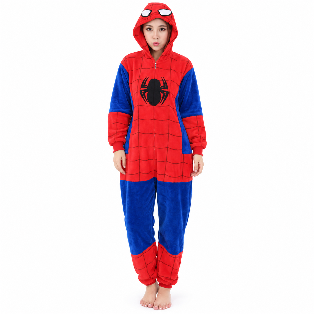 Spiderman Kigurumi Onesie on a white background